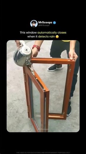 A Smart Window That Shuts Itself in the Rain 🌧️