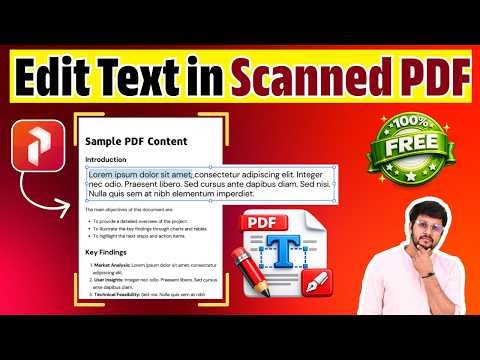How to Edit Text in Scanned PDF File Offline | Best Offline PDF Editing OCR Tool #editpdf #ocr