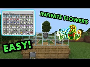SIMPLE 1.21 AUTOMATIC FLOWER FARM TUTORIAL in Minecraft Bedrock (MCPE/Xbox/PS4/Switch/Windows10)