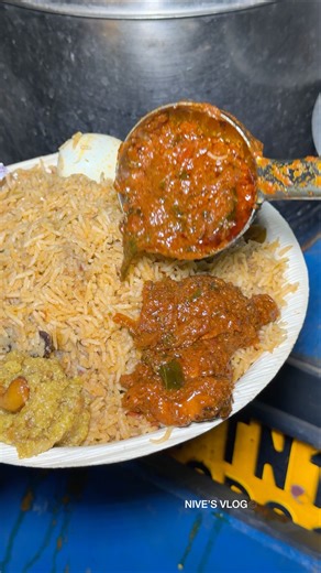 ₹49 ku Biriyani + Mutton thokkku🥹♥️🤌 | Nive’s Vlog #shorts