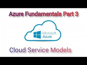 azure fundamentals part 3 : types of cloud service models #cloudservices #cloudservicemodels