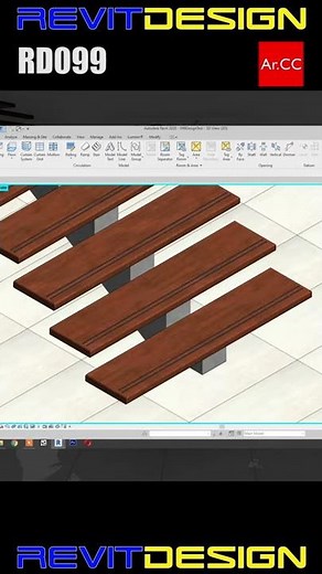 Revit Cantilevered Stair Support #Shorts