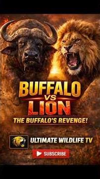 Lion vs Buffalo ? #wildlife #reels #lionvsbuffalo @WildNatureExplain