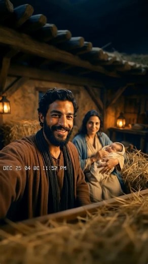 The AI Bible on Instagram: "The Nativity but it’s a VHS home video 📼📹✨ Do you think Mary and Joseph fully grasped the weight of their seemingly simple life? They were tasked with raising the Son of God… showing Him the joy of play, teaching Him about nature, drying His tears and giving Him a shoulder to lay His weary head on 🥲 #Bible #Jesus #Christmas #AI"