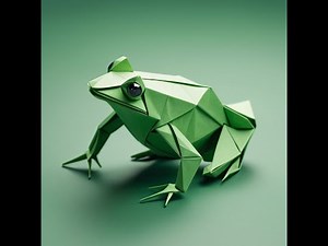 🐸 How to Make an Origami Mini Frog – Easy Paper Folding Tutorial! 🎨✨