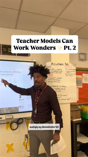 Young Black Scholar on Instagram: "Teaching Tip 💡 Teacher Models Can Work Wonders ✨ When solving math word problems, teacher modeling is one of the most powerful tools we can give students. By walking through a problem step-by-step, we’re not just showing the answer—we’re modeling the thinking process. 🧠 Here are a few tips to make your modeling effective: 🔹 Think Aloud – Say what you’re thinking as you read and solve. This helps students hear the reasoning process. 🔹 Highlight Key Informati