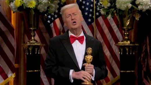 SNL's Trump distracts from ICE killings by awarding himself
