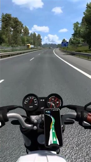 Bike Ride in ETS 2 | #ETS2 #Shorts #Honda #BikeRide