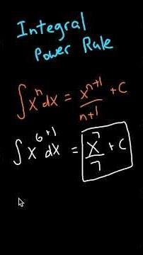 Integral Power Rule Explained with Example x^6 #integralcalculus