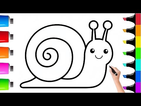 How To Draw 🐌 Snail Easy || Drawing With Aesthetic Haris Gohar