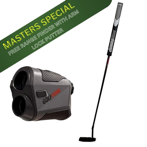 Eleven x GP Arm Lock Putter - Black +FREE GP RANGE FINDER | Eleven Golf