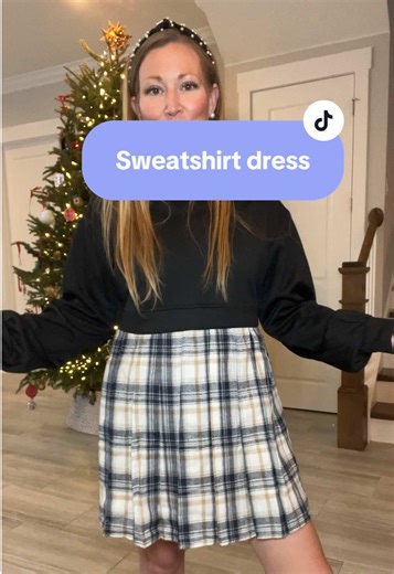 Beautiful sweatshirt dress that is perfect for the cooler weather. @Glow & Stitch #sweatshirtdress #longsleevedress #oversizeddress #winterdress #casualdress