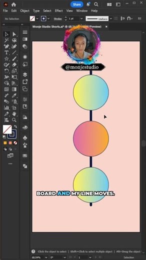 Monje Studio Tutorials: Master Illustrator Align | The Key Object Method