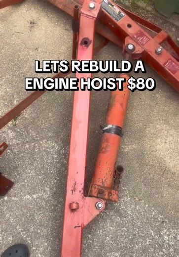 REBUILD A ENGINE HOIST ON A BUDGET. #enginehoist #engineswap #enginebuild #repair #rebuild