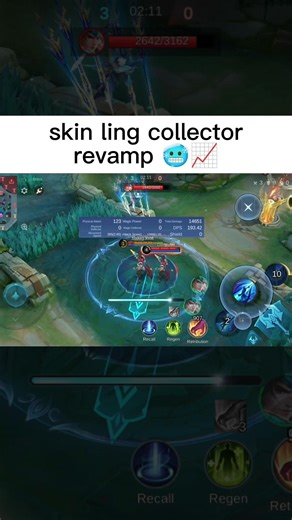review skin ling collector revamp 🥶📈 #mlbb #mlbbcreatorcamp