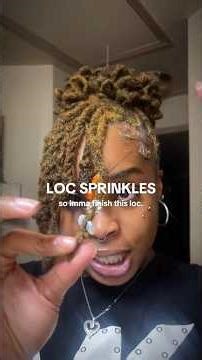 how to add loc sprinkles to your locs