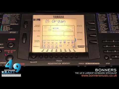 Yamaha PSR-330 Keyboard - 20 Demonstration Songs