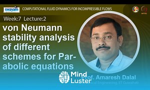 Mind Luster - Learn Lec 21 von Neumann stability analysis of different schemes for Parabolic equations