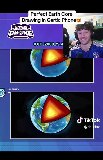 Perfect Earth Core Drawing in Gartic Phone