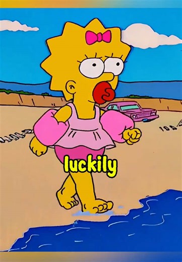Maggie takes swimming lessons #thesimpsons #simpsons #foryoupage