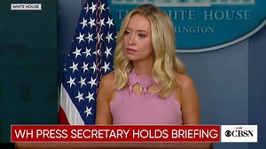 Press. Sec. McEnany says Pres. Trump will travel to Kenosha, Wis., on Tuesday to meet with law enforcement and business owners, but he is not scheduled to meet Jacob Blake's family. LIVE: https://cbsn.ws/3gLYZXR | CBS Evening News
