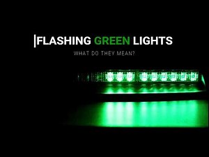 Green Flashing Lights