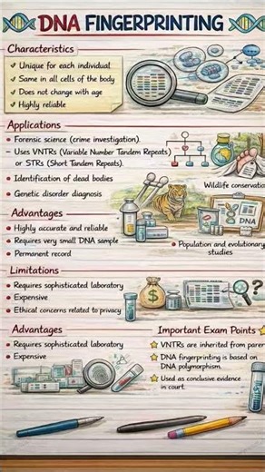 DNA Fingerprinting | Class 12 Biology | Handwritten Notes