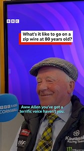 Remember 80-year-old Alan from St Dennis who went down the Eden Project zip wire in style? Well he's been in the studio to tell us how it went! | BBC Cornwall