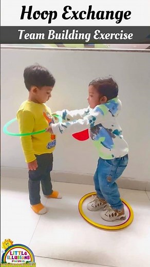 Hoola Hoop Team Building Exercise For Kids