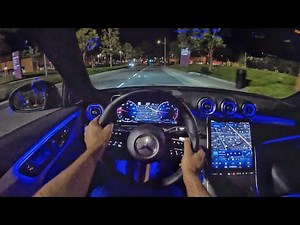 2022 Mercedes-Benz C300 4Matic POV Night Drive (3D Audio)(ASMR)