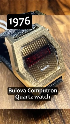 1976 Bulova computron LED quartz watch #watch #bulova #vintagewatches