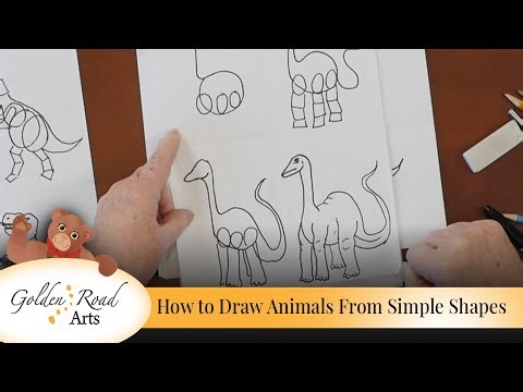 How to Draw Animals From Simple Shapes [Golden Road Arts]