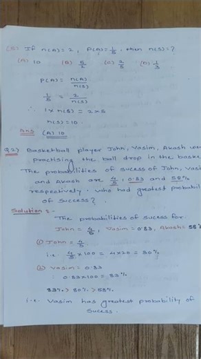 10 th Maths 1, Chapter - Probability # Problem set,Q1 to Q5