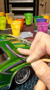 380K views · 48K reactions | My best RC model for today #pinstriping #lowrider #montecarlo #hotrod #kistom #freehand #calligraphy #tattoo #brush | Alexander Timchenko | Facebook