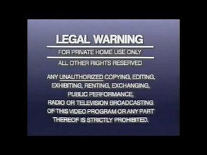 HBO Home Video Warning Screen (1985-1988)