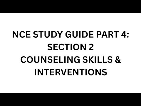 NCE STUDY GUIDE 2025-2026 PART 4: SECTION 2