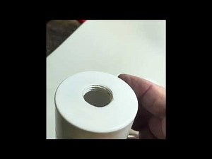 DIY air gap fitting for water softener discharge into a standpipe