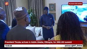 6.6K views · 128 reactions | President Tinubu arrives in Addis Ababa, Ethiopia, for 38th AU summit | AIT Online | Facebook