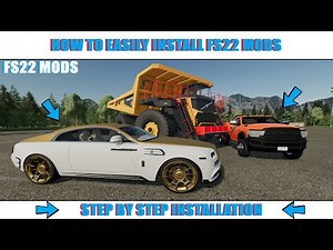 How To Easily Install Mods Into Farming Simulator 22 | #FS22Mods #FarmingSimulator22