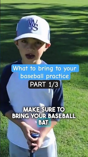 Baseball practice essentials. Part 1/3