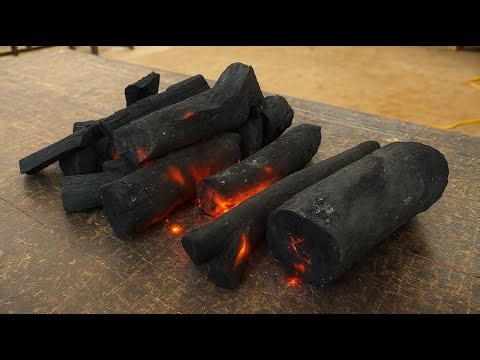 Restore Charred Tree Stumps From The Ashes And Combine Them With Epoxy Glue