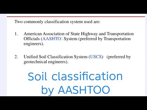 Soil classification by AASHTOO تصنيف التربة حسب الطريقة الامريكية شرح مفصل مع حل امثلة