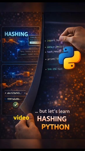 Hashing in Blockchain with python #blockchain #coding #python #shorts #hashing #cryptography #viral