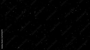 Falling snow animation, Slowly falling snow overlay on black background.
