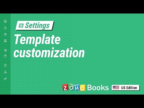 Zoho Books - Template customization
