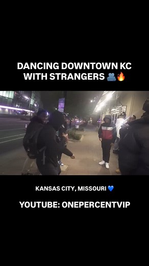 Dancing Downtown KC with Strangers 💙 | Full Vlog (YouTube: OnePercentVIP) - #dancing #downtownkc #onepercentvip #kansascity #strangers #kcreels | Nufoe Domo