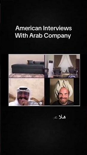 American Interviews with Arab Company #job #work #zoom #life #video