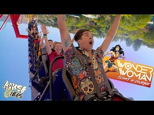RIDE REACTION Wonder Woman Flight Of Courage At Six Flags Magic Mountain 2022 | Mouse Vibes
