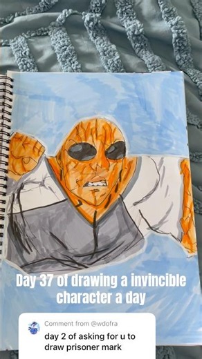 Day 37 of drawing a invincible character a invincible character a day #drawing #art #invincible