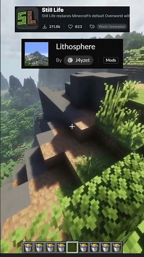 best terrain mods #minecraft #minecraftmods #lithosphere #stilllife